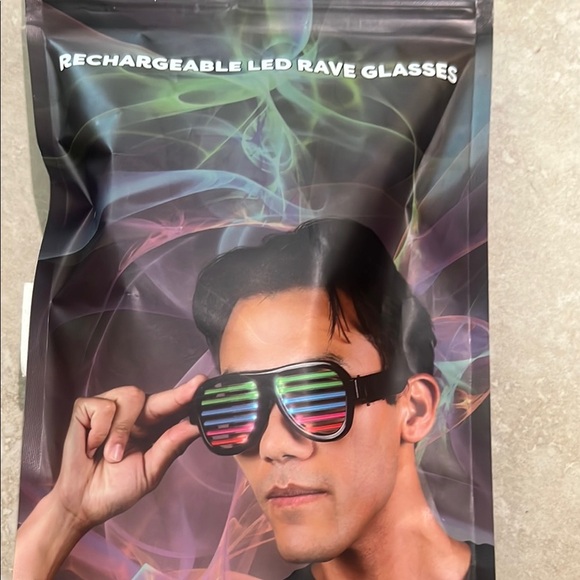 MUST BUNDLE - Rechargeable LED Rave Glasses - Picture 1 of 5